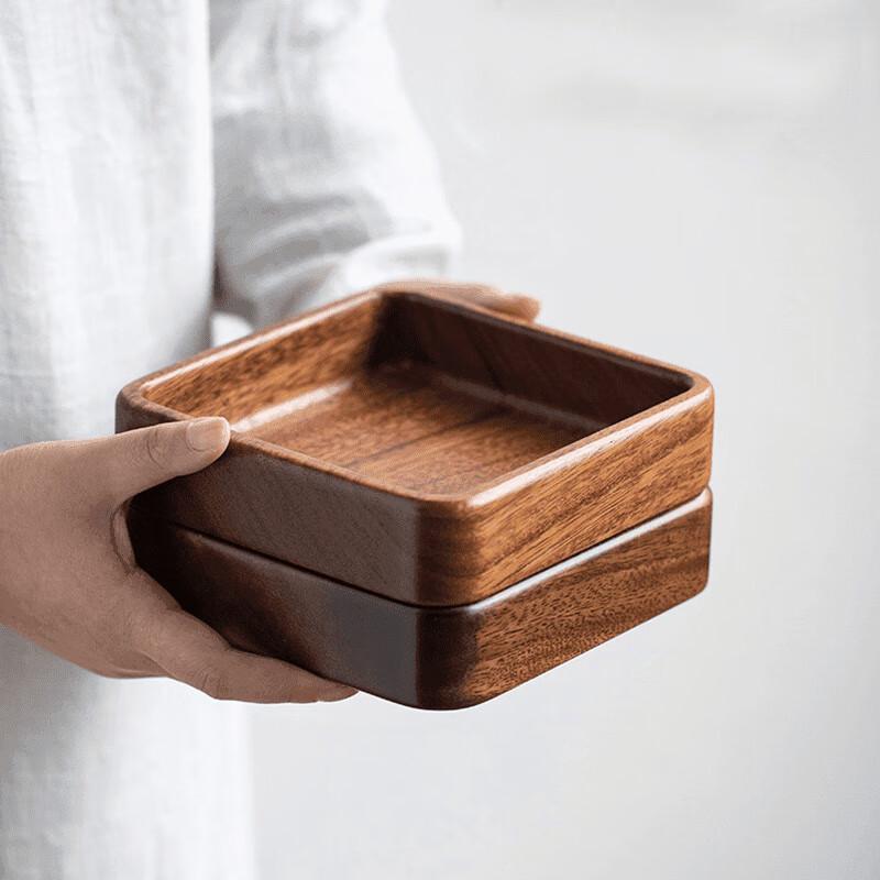 Morona Walnut Square Serving Bowl