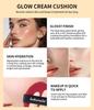 Glow Cream Cushion Foundation Hydrating 24H Long Lasting Moisturizer Natural Light Coverage Radiant Skin Finish Daily Portable Face Makeup Cosmetic
