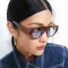 SHAUNA Ins Popular Fashion Pilot Women Sunglasses Retro Blue Green Shades UV400 Men Trending Wide Legs Sun Glasses
