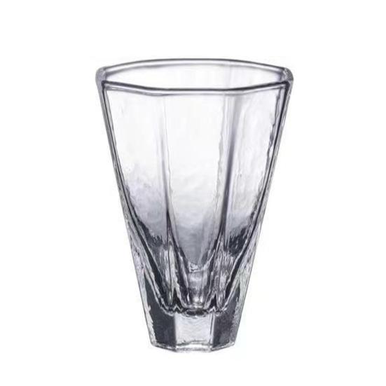 Whiskey Shot Glass Tasting Cup Resistant Wine Diamond Cut Glass 50ml Heat Glass