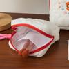 Animal Embroidered Makeup Bag With Large Capacity For Travel And Home Storage