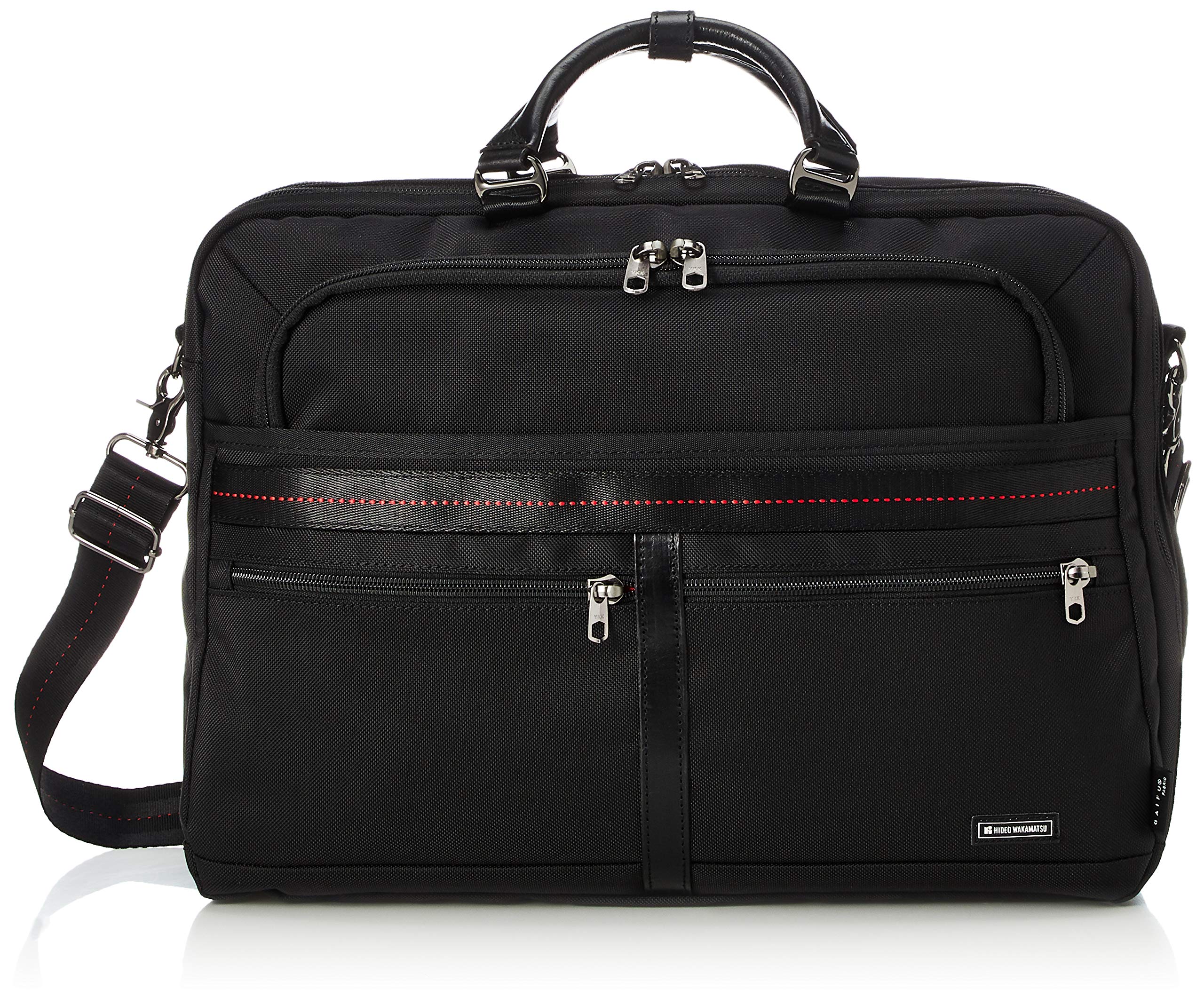 

Hideo Wakamatsu Louver 3-Way Large Business Bag
