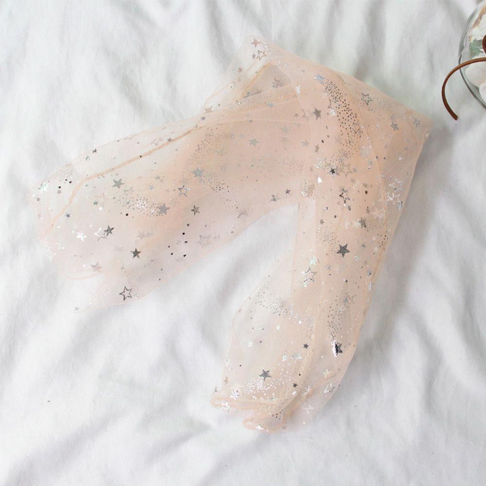Spring Candy Colors Mesh Glitter Women Shiny Stars Transparent Hosiery Fishnet Socks Women Socks