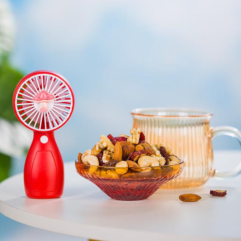 Lucky Mushroom Glass Cup & Fan Set