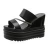 Fashion Comemore Increase Height Thick Bottom Sandals Fashion Wedges 10cm Super High Heel Women Shoes Casual Fish Mouth Sandal Slippers
