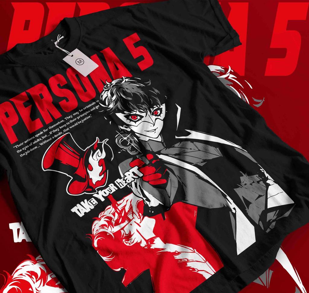 Persona 5, Goro Akechi, Shin Megami Tensei, Regalo per Videogioco, Maglietta da Gaming, Maglietta Anime, Maglietta Manga, Regalo per Giocatore, Regalo per Giocatore Online Videogioco