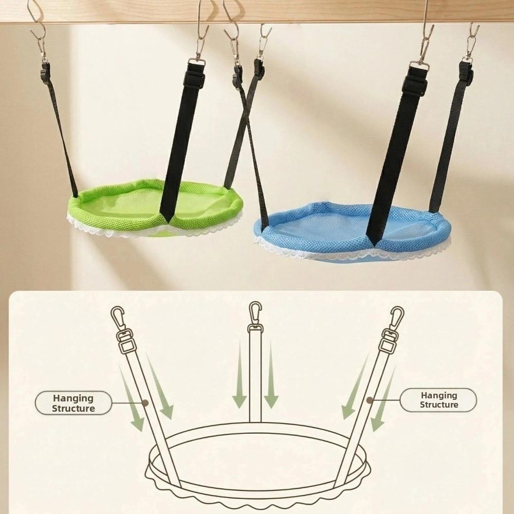 Breathable Mesh Hanging Cat Bed Comfortable Hanging Sleeping Bed Pet Cage Hammock Cage Accessories