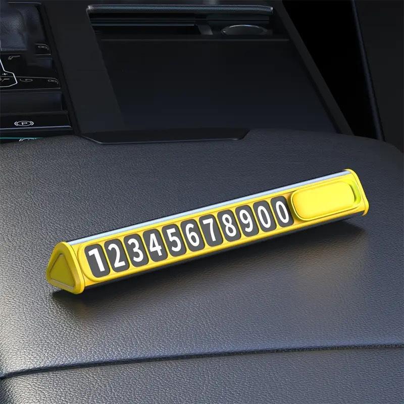Car Temporary Parking Sign Phone Number Plate Creative Hidden Temporary Parking Sign Car Decoration Gift A2
