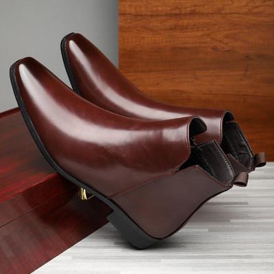 New Men's Boots Classics Chelsea Boots Luxury High Top Leather Boot Casual Ankle Boots Men Dress Boot Botas Para Hombre