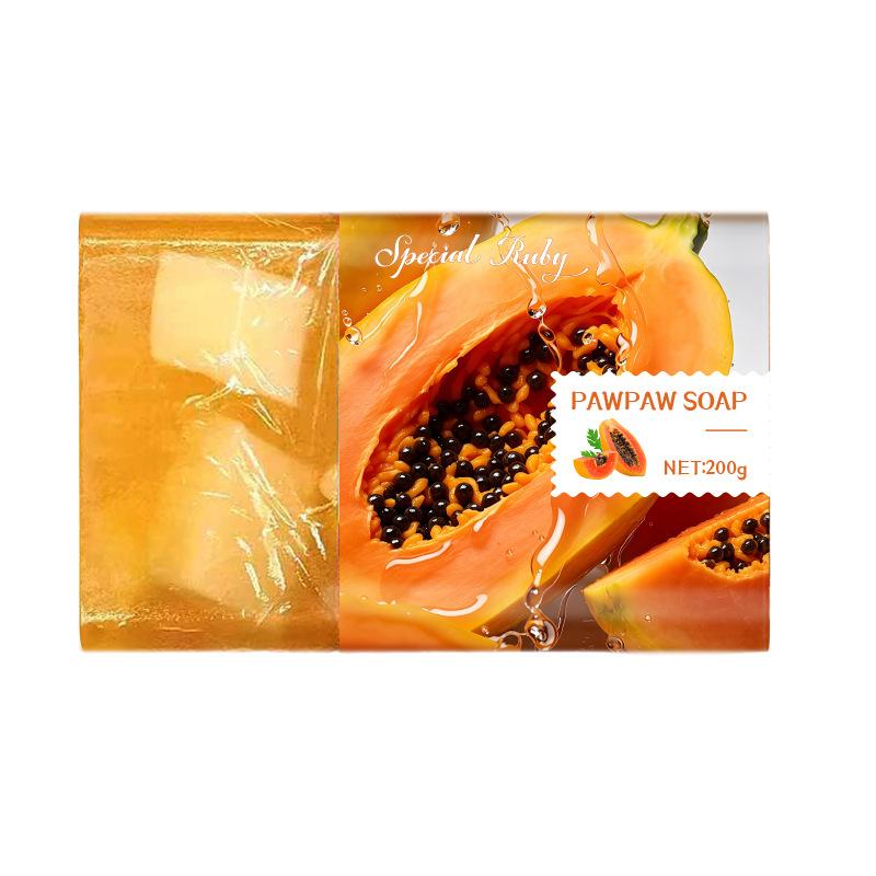 3 Stück 200g Frucht-Ätherisches Öl Handgemachte Seife Riegel Feuchtigkeitsspendende Bade-Körper-Gesichtsreinigung Seife