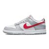 Nike Dunk Low Grade School 'Grey Red' (Unisex) Kids' Skateboarding Shoes DV7149 001