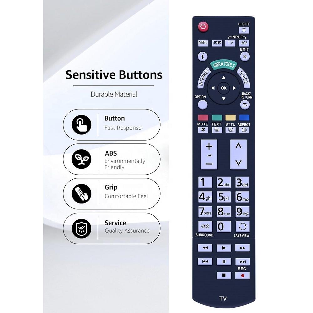 Hochwertige N2QAYB000715 Ersatzfernbedienung Geeignet für Pan Viera TV Kompatibel mit TX-L42DT50B TX-L42ET50E