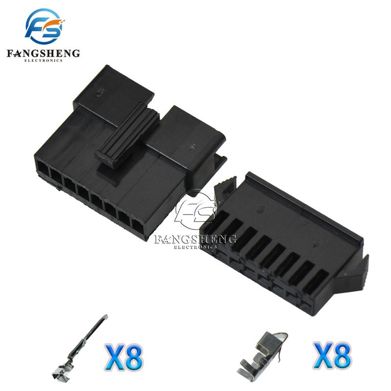 10/ 50 Sets JST SM2.54 2/3/4/5/6/7/8/9/10/11/12 Pin Pitch 2.54mm SM Female and Male Wire Connector Housing SM-2P SM-2R SM2.54MM
