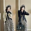 Y2k Blouse Women Vintage Black Shirt Gothic Harjauku Pleated Button Up Korean Dark Tight Long Sleeve Aesthetic Female