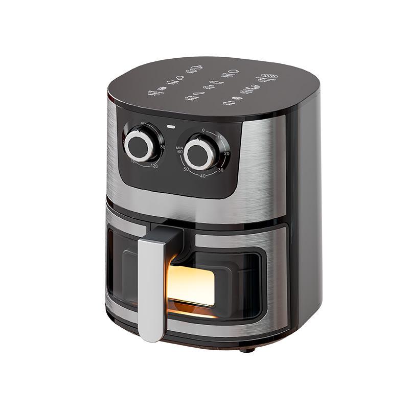 7L Smart Visual Air Fryer, Touch Control, Non-Stick Liner, Oven-Compatible, 110V/220V.