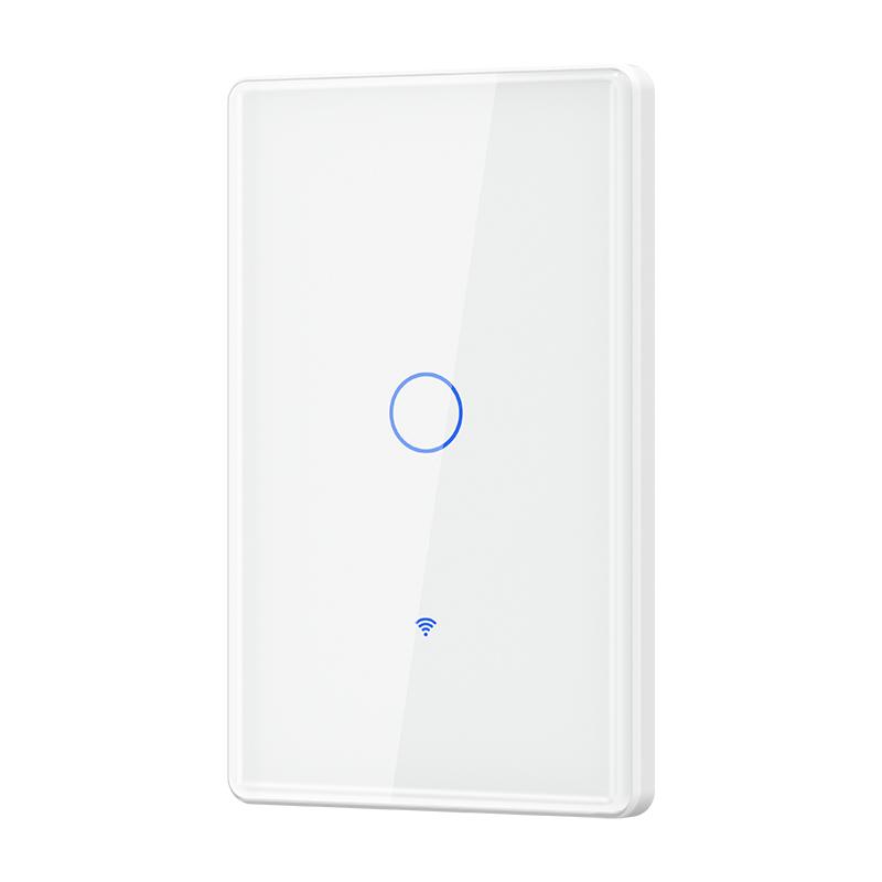 100 240V No Neutral & Neutral Wire 1/2/3/4 Gang Tuya WiFi Light Switch With RF433 Electric Wall Smart Touch Switch