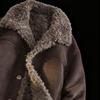 Men's High-End Lambswool Leather Motorcycle Jacket for Autumn/Winter