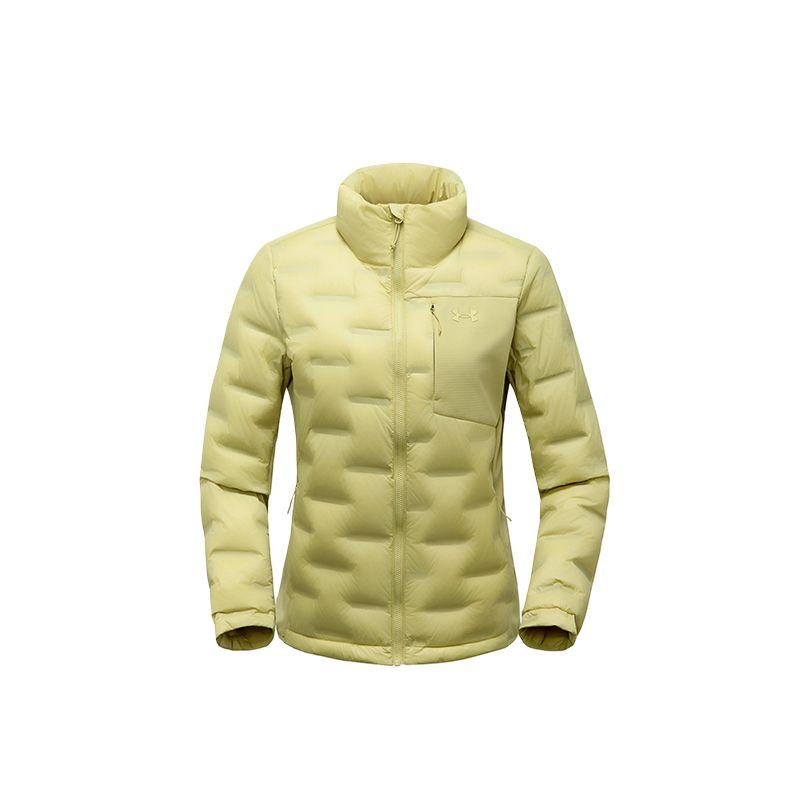 

Under Armour Urban Outdoor Hiking Walking Series Breathable Windproof Warm Stand Collar Down Jacket Women outerwear Light-Army-Green 14322136D-0047 S
