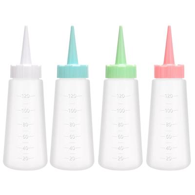 120ml Needle Nosed Bottle Salon Shampoo Applicator Bottle Hair Oil Applicator Bottle Hair Cleaning Bottle for Salon