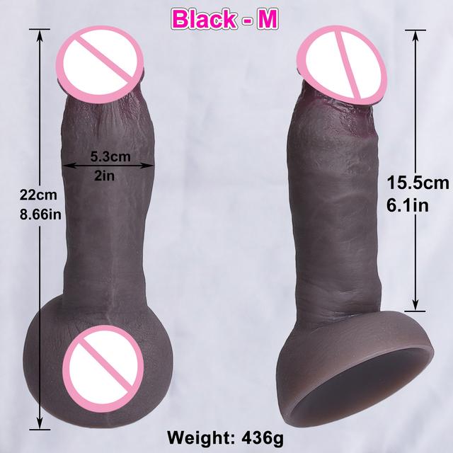 Cheap Soft Skin Feel Realistic Thick Dildo Gay Masturbators Silicone Dick Big Suction Cup Penis Anal Plug Sex Toy for Men Women
