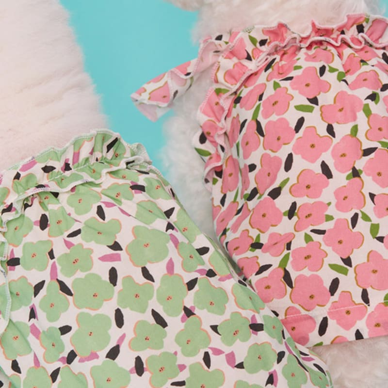 MIMINKO Floral Ruffle Nashi Blouse [DW3MB1230]