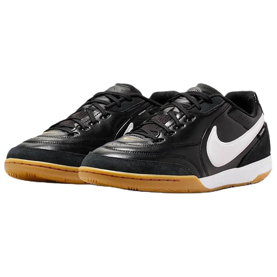 Nike Tiempo Streetgato Comfort Fit IC/IN Football Shoes Unisex Football Shoes Black White HQ7017-010