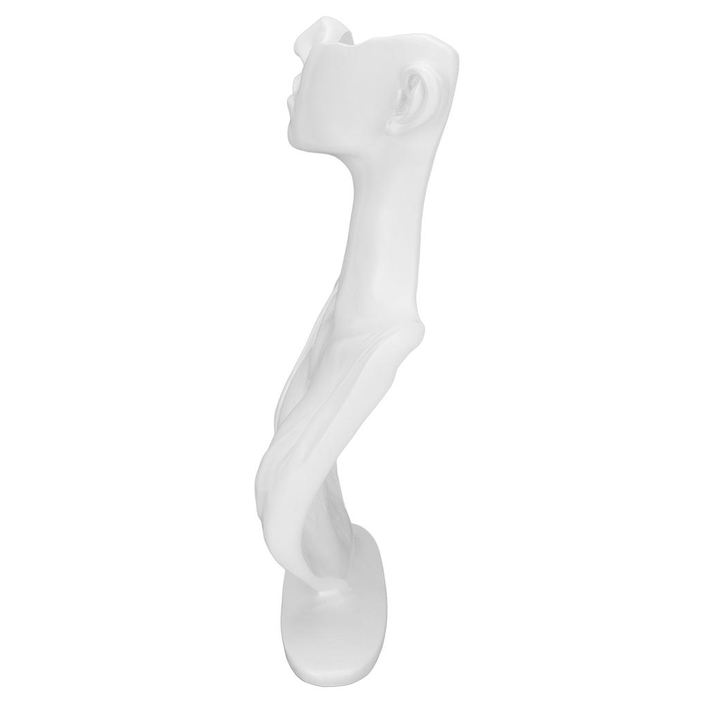 Pryskyřičný stojan na bustu přívěsek polovina obličeje stojan na náušnice manekýn držák organizér bílý