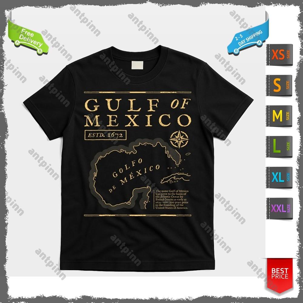 Gulf Of Mexico 1672 Historic Map T-Shirt Unisex Unisex T-Shirt L