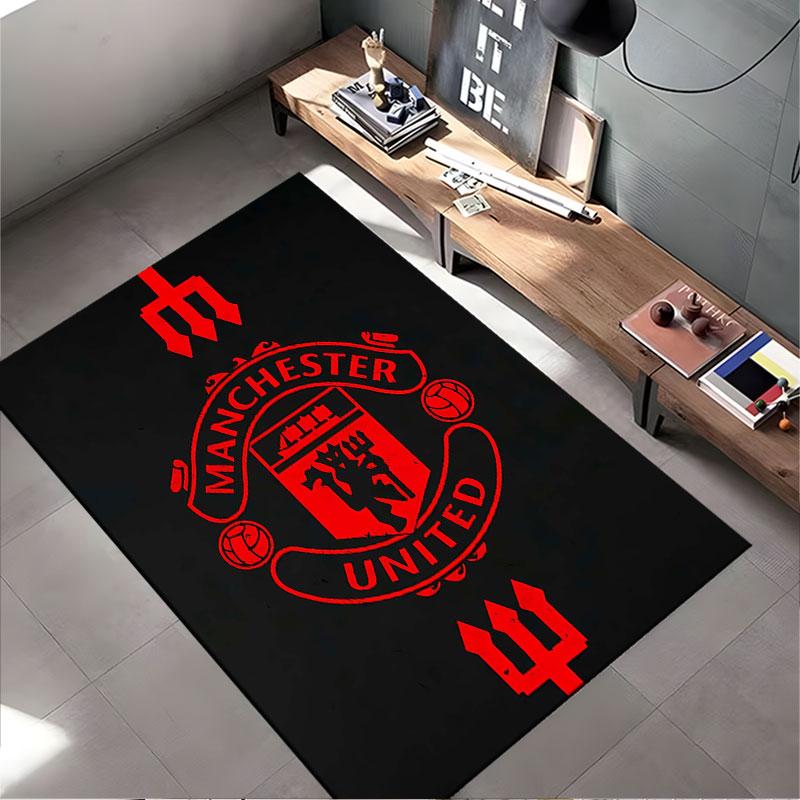 Manchester United Logo Carpet suitable as a non-slip mat for the living room or bedroom sofa