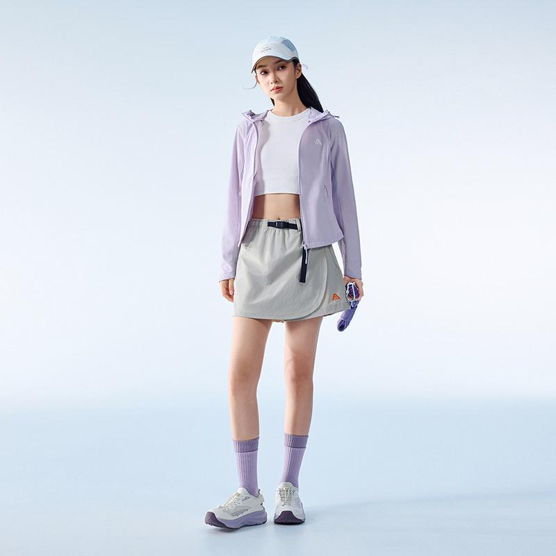 Anta Outdoors Woven Sports Top Women tops Light-Purple 962626604-1