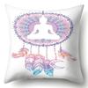 Buddha Head Eye Print Cushion Cover Case Buddhism Decorative Pillow Cover Polyester Home Hotel Car Decoration Pillowcase 45X45CM
