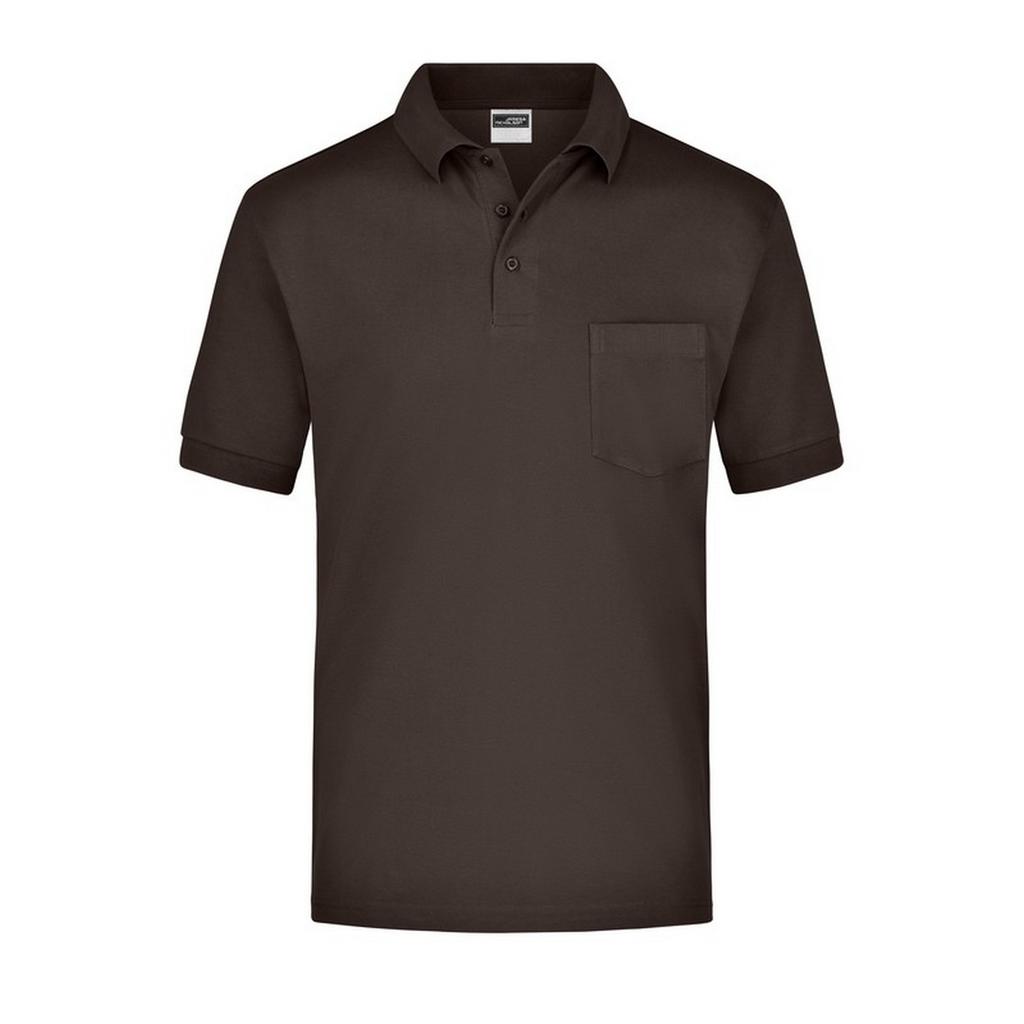 James and Nicholson Mens Pique Pocket Polo Shirt