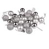 3cm Christmas Tree Decoration Balls - 24 Electroplated Plastic Ornaments (Bright & Matte)