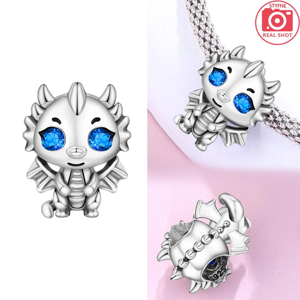 Broken Bird Egg Dragon Eggs In Blue Ice Beads Charms Fit Bracelet Diy Friend Gift Children'S Day Diy Necklace Women