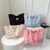 Stylish Cherry Print Tote Bag - Large Capacity Floral Shoulder Bag for Women, Summer 2025 Collection