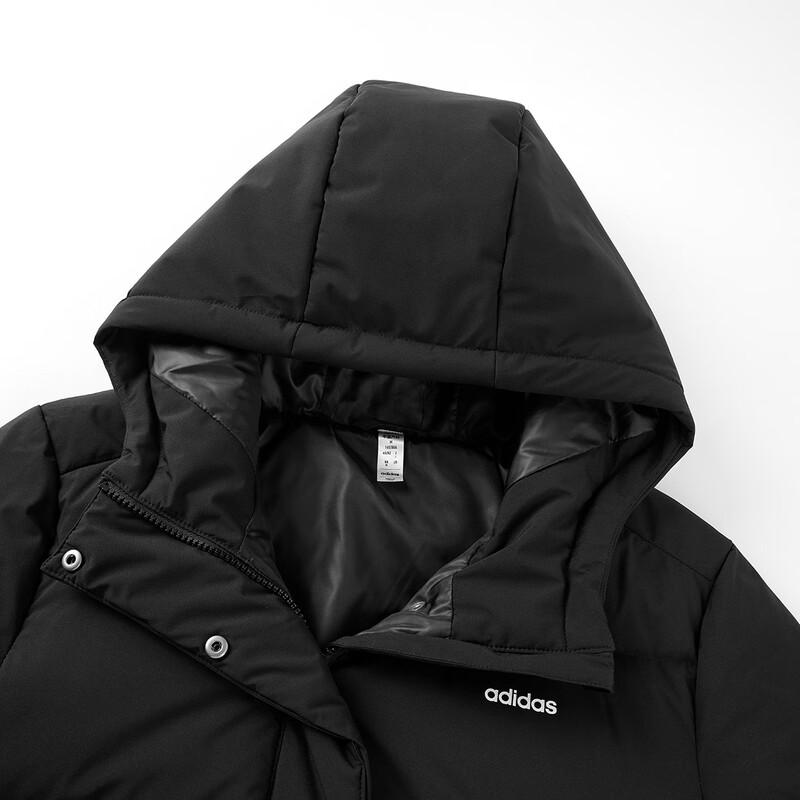 Adidas Unisex Long Hooded Down Jacket