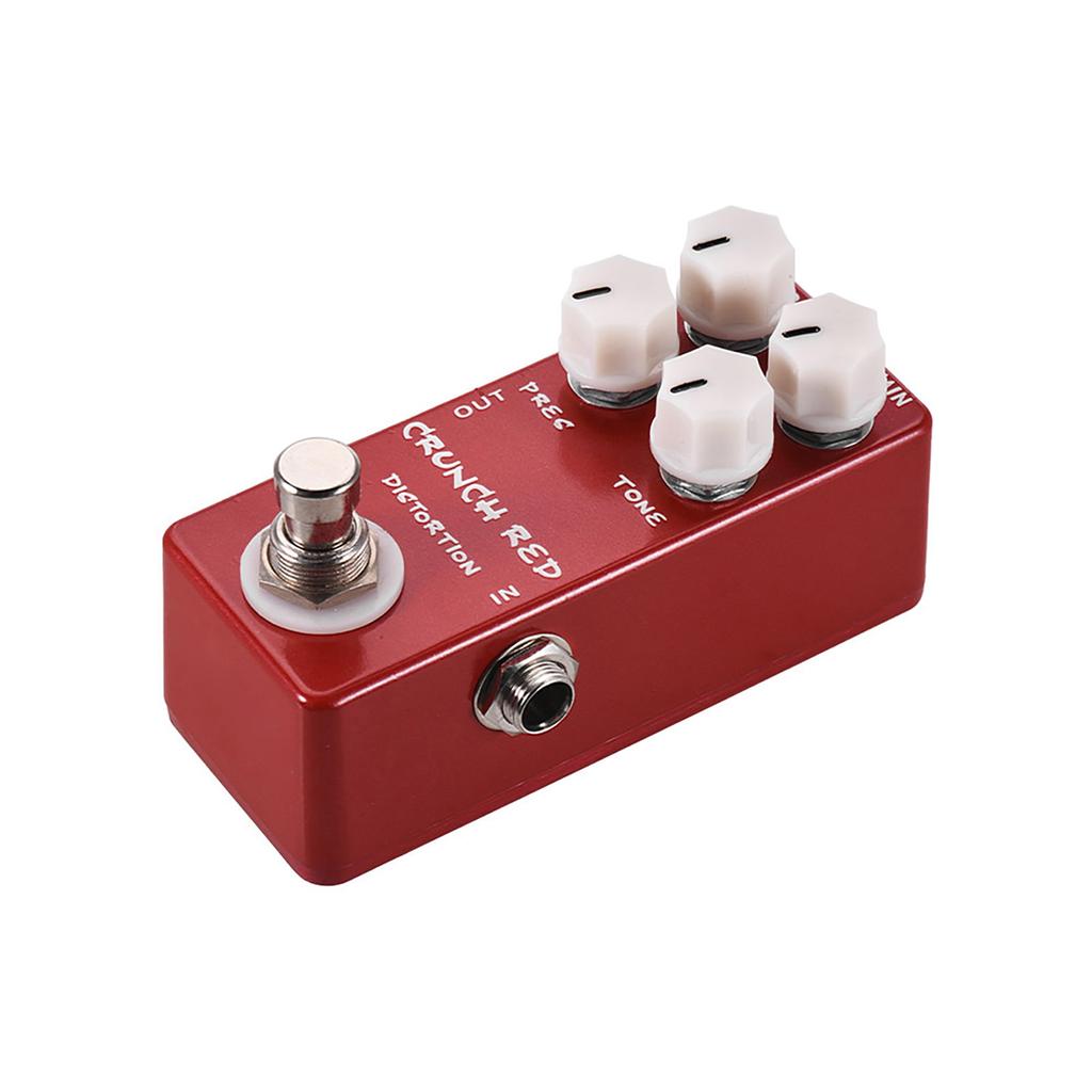 MOSKYAudio CRUNCH RED Distortion Guitar Effect Pedal Full Metal Shell True Bypass