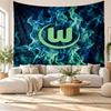 VfL Wolfsburg FC Wall Tapestry, Soft Fabric Wall Hanging, Decorative Backdrop For Bedroom Home Wall Art