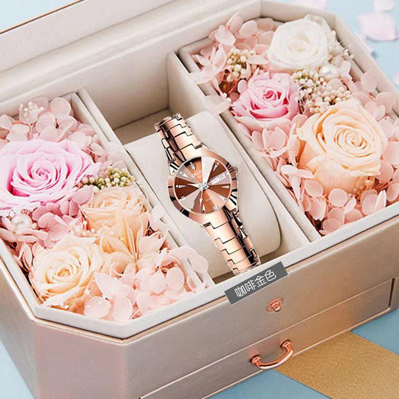 Chinese Style Medieval Small Fragrant Style Simple Temperament Retro Round Dial Small Exquisite Watch Female Style