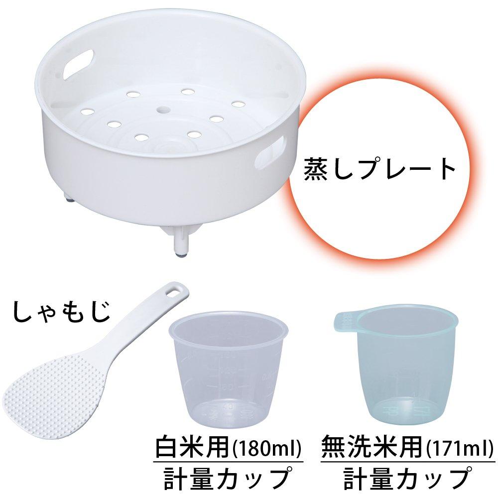 Iris Ohyama Rice with Cooking Function RC-MA50-B Microcomputer-Controlled Cooker, 5.5-Cup Capacity, Brand-Specific