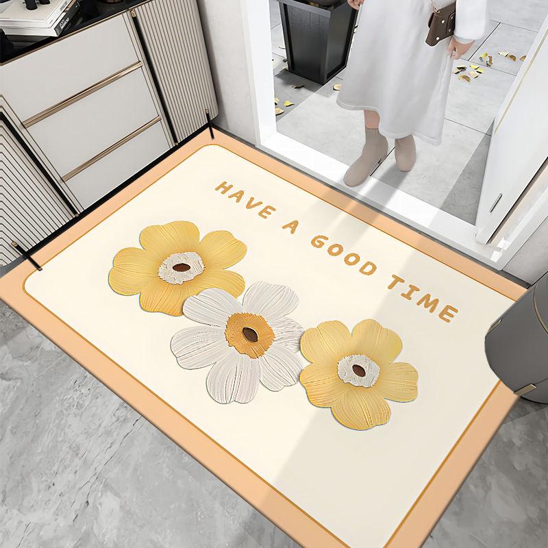 Diatom mud bathroom floor mat, water absorption door, toilet, kitchen king size floor mat, non-slip bathroom, bath mat