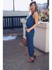 European & American Waist-Slimming Fashion Jeans Jumpsuit