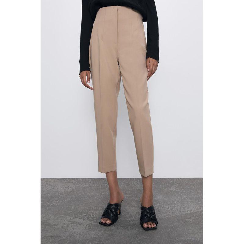 Cigarette Pipe Commute Leisure Candy Color Slim Looking Ankle-Length Pants