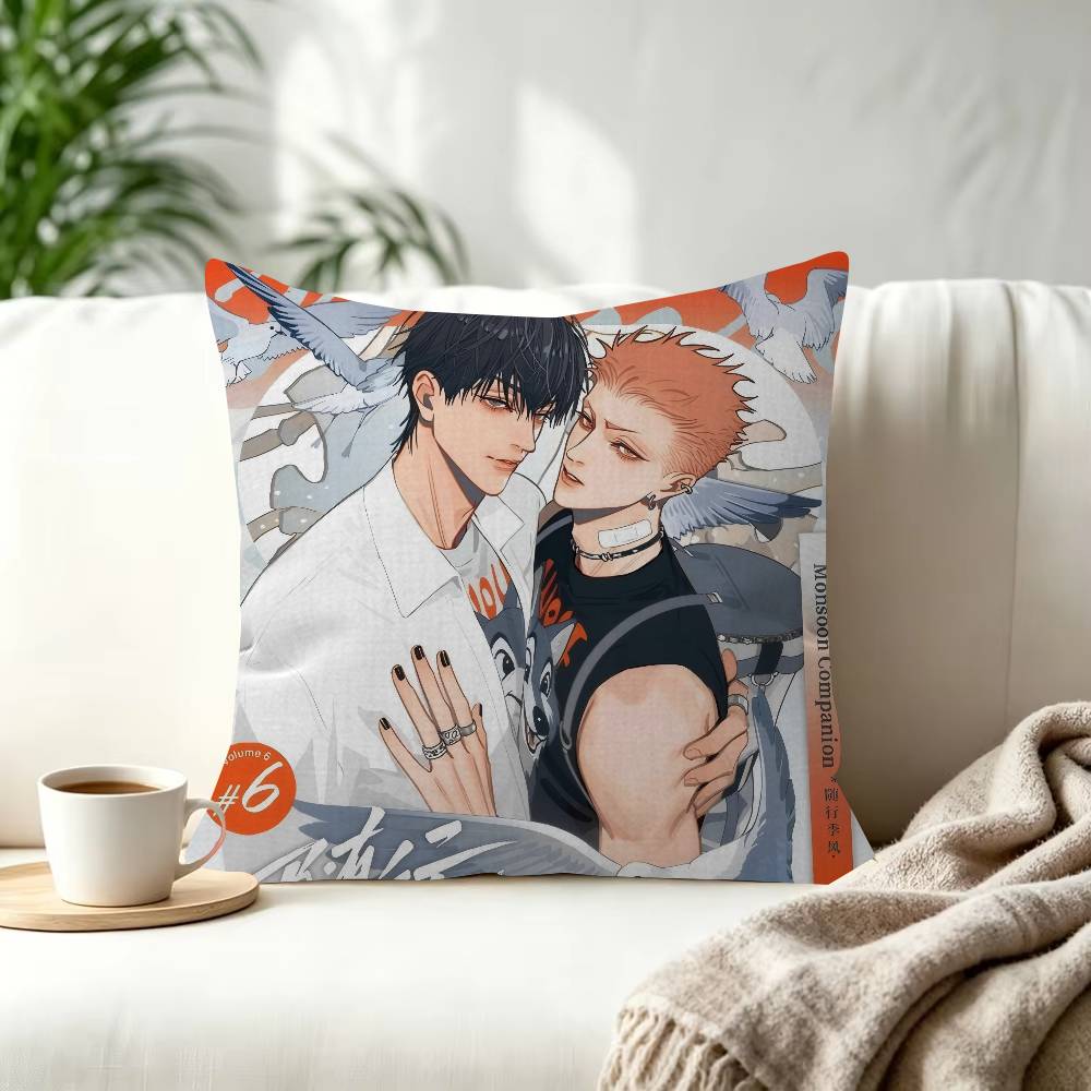Days BL Anime Cushion Cover Pillowcase Upholstery Sofa Throw Pillow Home Decor Pillowcas