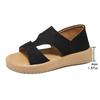 Women Roman Sandals   Summer with One Strap Soft Bottom Sandals Beach Leisure Two-wear Flat Sandals Roman Shoes for Women