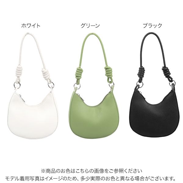 Kobe Lettuce Handle Shoulder Bag with Shoulder Korean Free Green Handbag, Bag, Strap, Style, Women's [B1617], Size,