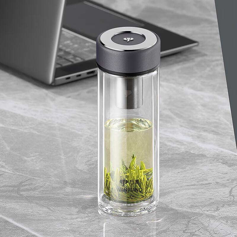WANXIANG Double-Layer Borosilicate Glass Tea Cup
