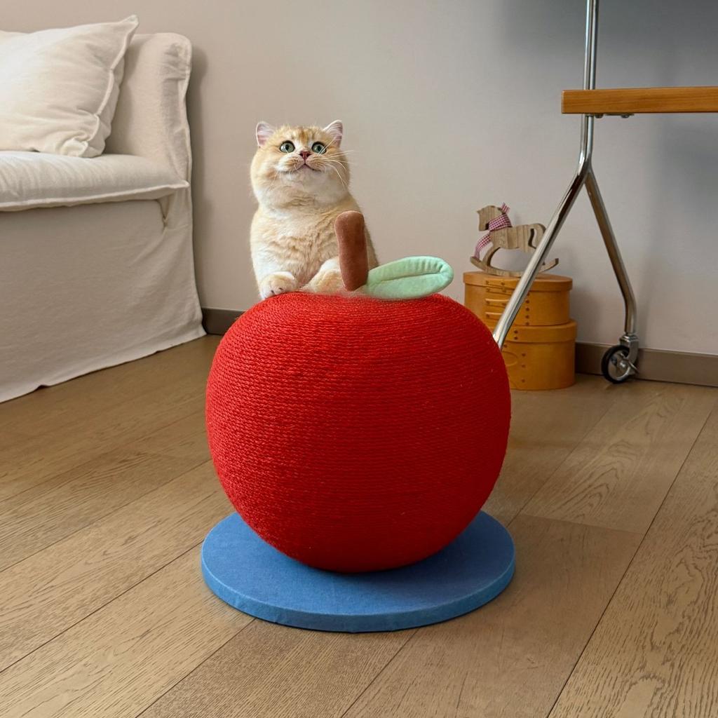 Big Apple cat scratching board wear-resistant non-chip sisal vertical cat climbing frame cat scratching column grinding claw toy
