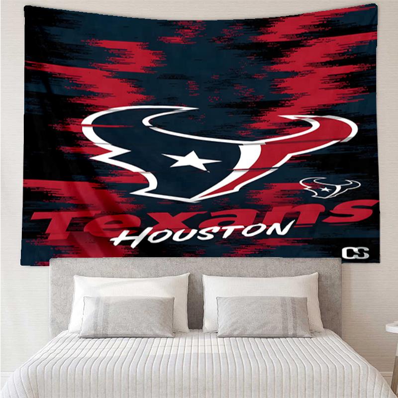 1PC Basketball Texans Logo Quick-Dry Tapestry, Unique Design Tapestry, Suitable for Bedroom,Livingroom, Playroom,Heartwarming Holiday Gifts