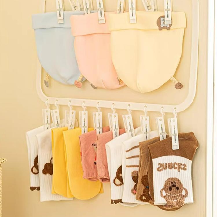 Practical Rotating Hook Drying Rack Space Efficient Drying Rack for Small Items in Bedrooms Bathrooms and Closets